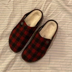 Birkenstock Buffalo plaid sandals